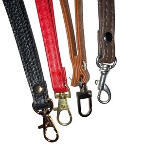 Set of 4 Leather Wristlet Replacement Straps - NWOT